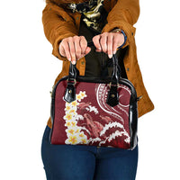 Blood Gold Polynesia Shoulder Handbag Polynesian Frangipani With Sea Turtles LT14 One Size Blood Gold - Polynesian Pride