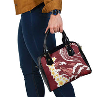 Blood Gold Polynesia Shoulder Handbag Polynesian Frangipani With Sea Turtles LT14 - Polynesian Pride