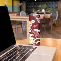 Blood Gold Polynesia Skinny Tumbler Polynesian Frangipani With Sea Turtles