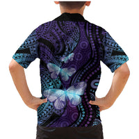 You Matter Suicide Prevention Awareness Family Matching Mermaid Dress and Hawaiian Shirt Butterfly Aboriginal Mix Polynesian Pattern LT14 - Polynesian Pride