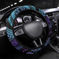 You Matter Suicide Prevention Awareness Steering Wheel Cover Butterfly Aboriginal Mix Polynesian Pattern LT14 Universal Fit Purple - Polynesian Pride
