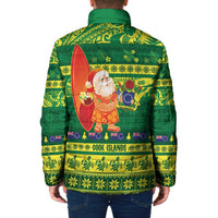 Cook Islands Christmas Padded Jacket Surfing Santa Mere Kiritimiti LT14 - Polynesian Pride