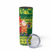 Cook Islands Christmas Skinny Tumbler Surfing Santa Mere Kiritimiti LT14 - Polynesian Pride