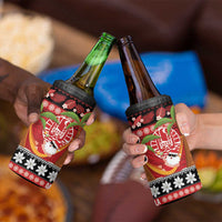 French Polynesia Christmas 4 in 1 Can Cooler Tumbler Tiare Chilling Santa Oaoa I teie Noera LT14 - Polynesian Pride