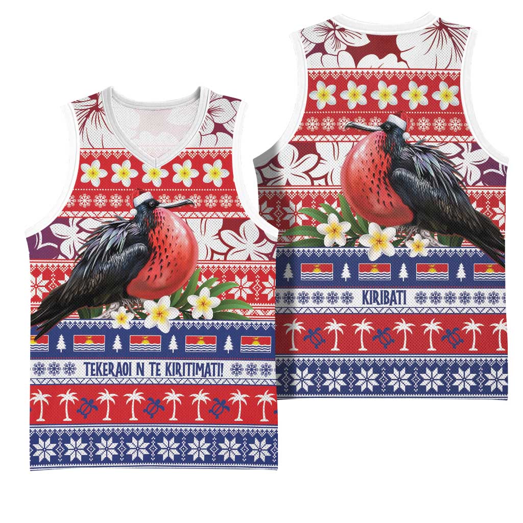 Kiribati Christmas Basketball Jersey Frigatebird Santa Tekeraoi n te Kiritimati LT14 - Polynesian Pride