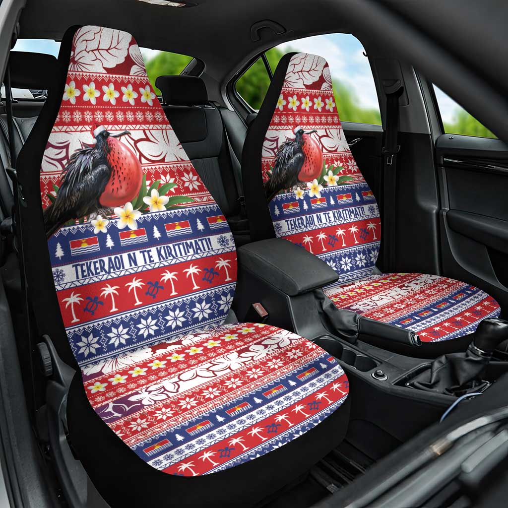 Kiribati Christmas Car Seat Cover Frigatebird Santa Tekeraoi n te Kiritimati LT14 One Size Red - Polynesian Pride