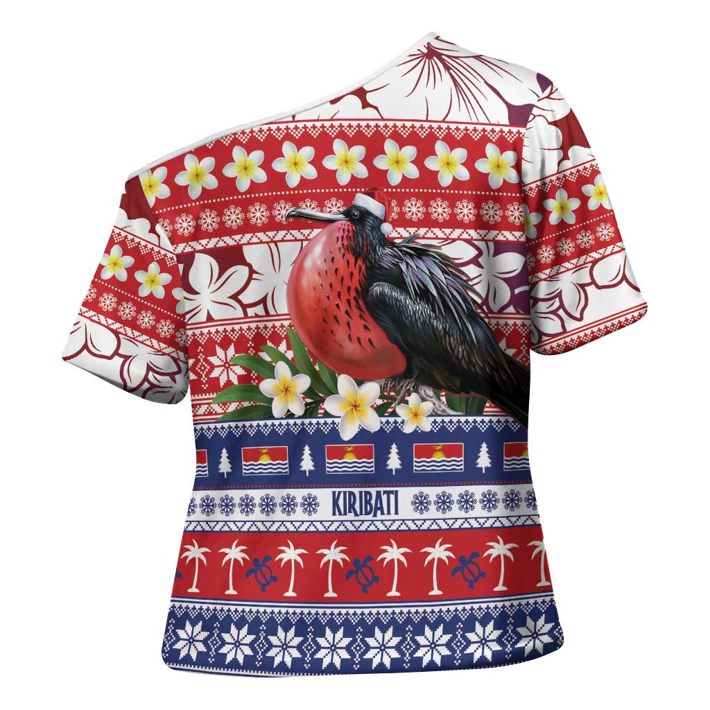 Kiribati Christmas Cross Shoulder Shirt Frigatebird Santa Tekeraoi n te Kiritimati LT14 - Polynesian Pride