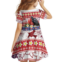 Kiribati Christmas Family Matching Off Shoulder Maxi Dress and Hawaiian Shirt Frigatebird Santa Tekeraoi n te Kiritimati LT14 - Polynesian Pride