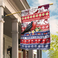 Kiribati Christmas Garden Flag Frigatebird Santa Tekeraoi n te Kiritimati LT14 House Flag Red - Polynesian Pride
