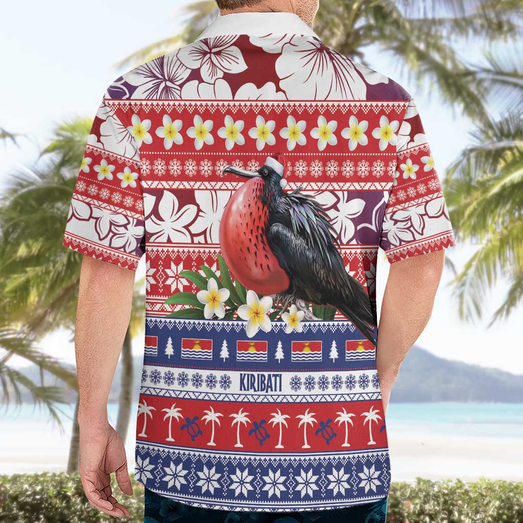 Kiribati Christmas Hawaiian Shirt Frigatebird Santa Tekeraoi n te Kiritimati LT14 - Polynesian Pride
