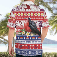 Kiribati Christmas Hawaiian Shirt Frigatebird Santa Tekeraoi n te Kiritimati LT14 - Polynesian Pride