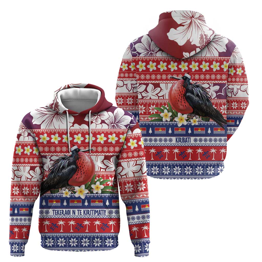 Kiribati Christmas Hoodie Frigatebird Santa Tekeraoi n te Kiritimati LT14 - Polynesian Pride