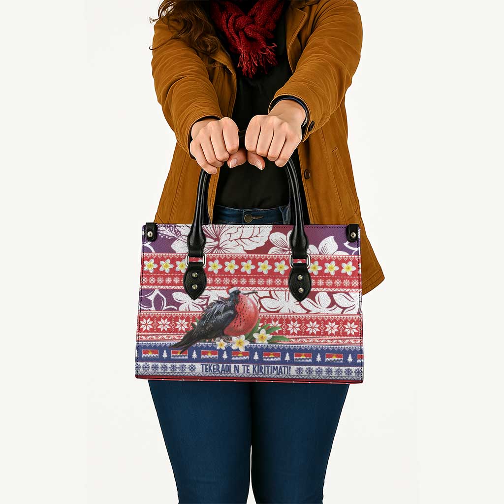 Kiribati Christmas Leather Bag Frigatebird Santa Tekeraoi n te Kiritimati - Polynesian Pride