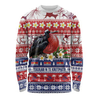 Kiribati Christmas Long Sleeve Shirt Frigatebird Santa Tekeraoi n te Kiritimati LT14 Unisex Red - Polynesian Pride