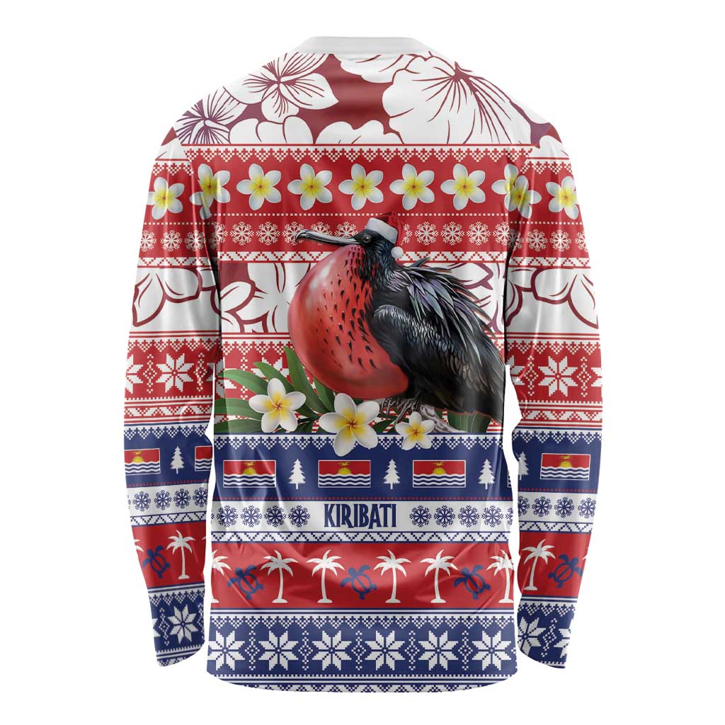 Kiribati Christmas Long Sleeve Shirt Frigatebird Santa Tekeraoi n te Kiritimati LT14 - Polynesian Pride