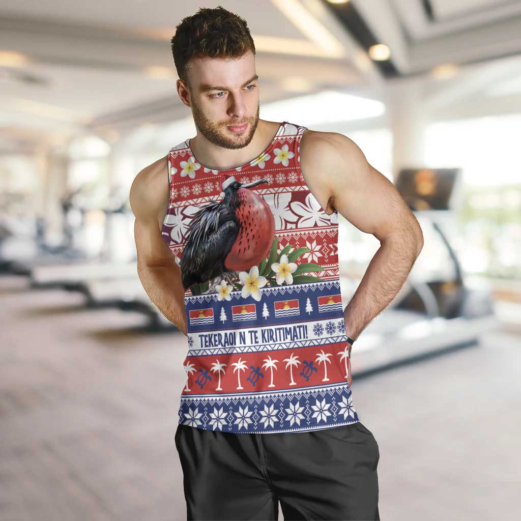 Kiribati Christmas Men Tank Top Frigatebird Santa Tekeraoi n te Kiritimati - Polynesian Pride