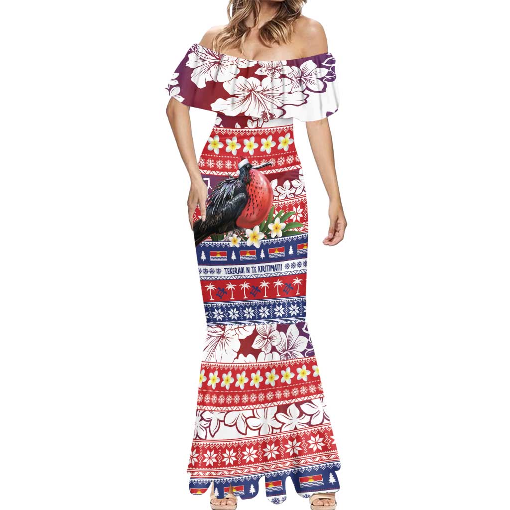 Kiribati Christmas Mermaid Dress Frigatebird Santa Tekeraoi n te Kiritimati LT14 - Polynesian Pride