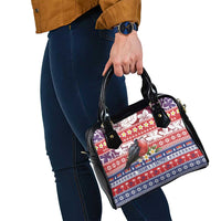 Kiribati Christmas Shoulder Handbag Frigatebird Santa Tekeraoi n te Kiritimati - Polynesian Pride