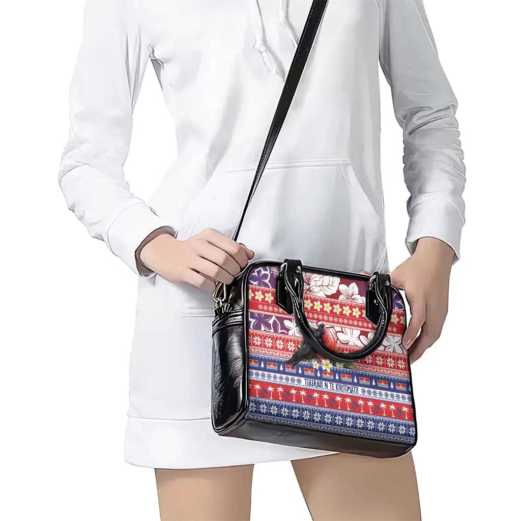 Kiribati Christmas Shoulder Handbag Frigatebird Santa Tekeraoi n te Kiritimati - Polynesian Pride