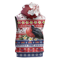 Kiribati Christmas Sleeveless Hoodie Frigatebird Santa Tekeraoi n te Kiritimati LT14 - Polynesian Pride
