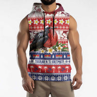 Kiribati Christmas Sleeveless Hoodie Frigatebird Santa Tekeraoi n te Kiritimati LT14 - Polynesian Pride