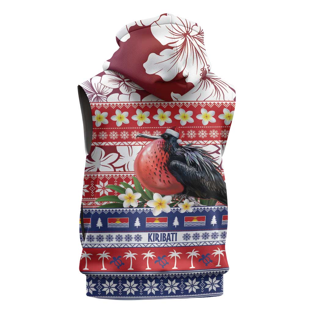 Kiribati Christmas Sleeveless Zip Hoodie Frigatebird Santa Tekeraoi n te Kiritimati LT14 - Polynesian Pride