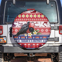 Kiribati Christmas Spare Tire Cover Frigatebird Santa Tekeraoi n te Kiritimati LT14 Red - Polynesian Pride