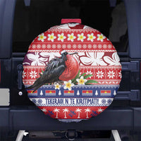 Kiribati Christmas Spare Tire Cover Frigatebird Santa Tekeraoi n te Kiritimati LT14 No hole Red - Polynesian Pride