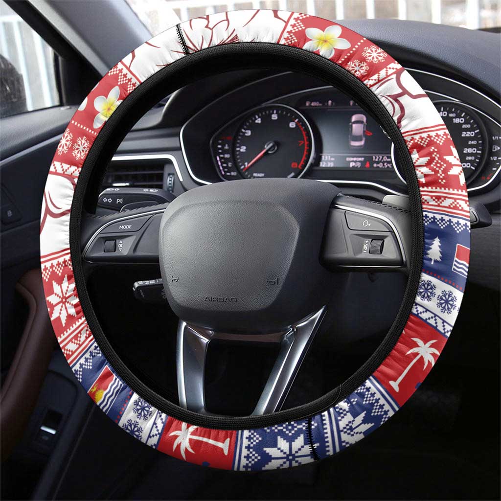 Kiribati Christmas Steering Wheel Cover Frigatebird Santa Tekeraoi n te Kiritimati LT14 - Polynesian Pride