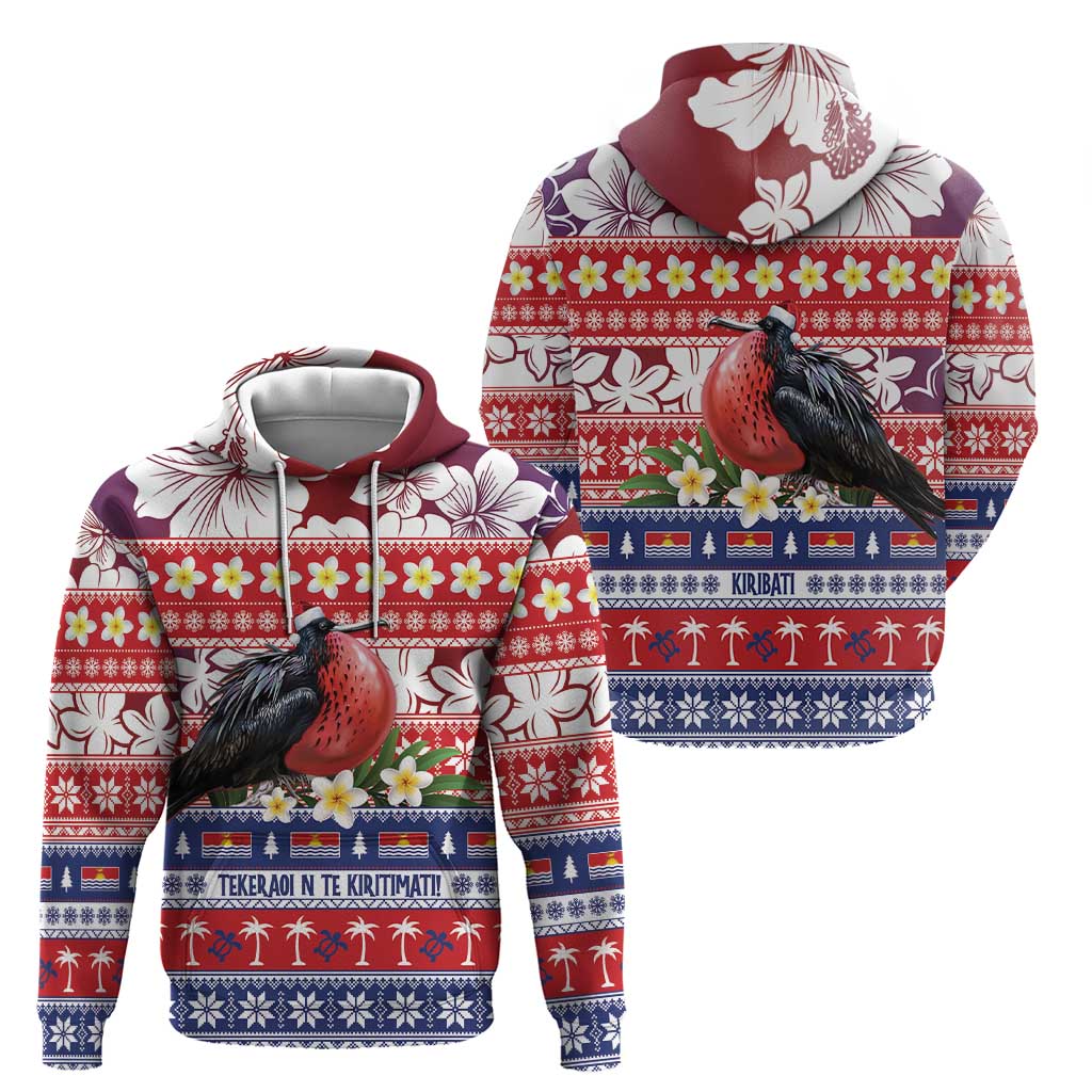 Kiribati Christmas Zip Hoodie Frigatebird Santa Tekeraoi n te Kiritimati LT14 - Polynesian Pride
