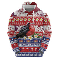 Kiribati Christmas Zip Hoodie Frigatebird Santa Tekeraoi n te Kiritimati LT14 - Polynesian Pride