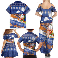 Marshall Islands Christmas Family Matching Summer Maxi Dress and Hawaiian Shirt Beachy Santa Monono ilo raaneoan Nejin LT14 - Polynesian Pride