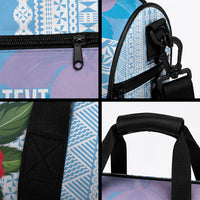 Suva Fiji 2026 Rugby Custom Duffle Bag Hibiscus Fijian Tapa Pattern LT14 - Polynesian Pride