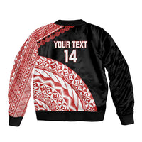 Rewa Fiji 2026 Rugby Custom Bomber Jacket Ura Prawn Fijian Tapa Pattern LT14 - Polynesian Pride