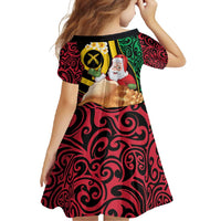 Vanuatu Christmas Family Matching Off Shoulder Maxi Dress and Hawaiian Shirt Vanuatuan Conch Shell - Meri Krismas! LT14 - Polynesian Pride