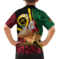 Vanuatu Christmas Family Matching Summer Maxi Dress and Hawaiian Shirt Vanuatuan Conch Shell - Meri Krismas! LT14 - Polynesian Pride