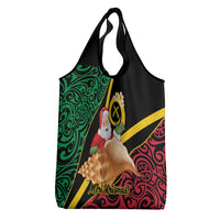 Vanuatu Christmas Grocery Bag Vanuatuan Conch Shell - Meri Krismas! LT14 - Polynesian Pride