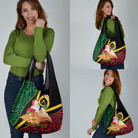 Vanuatu Christmas Grocery Bag Vanuatuan Conch Shell - Meri Krismas! LT14 - Polynesian Pride