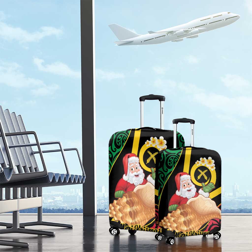 Vanuatu Christmas Luggage Cover Vanuatuan Conch Shell - Meri Krismas!