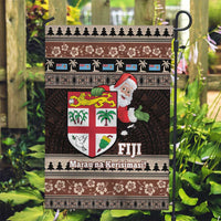 Fiji Christmas Garden Flag Fijian Masi Marau na Kerisimasi! - Brown LT14 Garden Flag Brown - Polynesian Pride