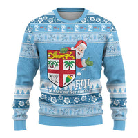 Fiji Christmas Ugly Christmas Sweater Fijian Masi Marau na Kerisimasi! - Blue LT14 - Polynesian Pride