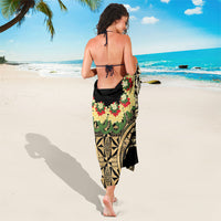Grunge Gold Tonga Ngatu Kahoa Lei Sarong LT14 - Polynesian Pride