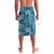 Cyan Hawaii Plumeria With Tropical Flowers Motifs Lavalava
