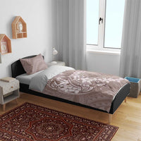 Polynesia Hammerhead Shark Tattoo With Plumeria Lei Bedding Set