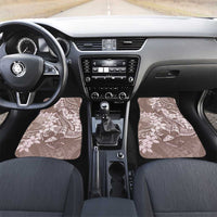 Polynesia Hammerhead Shark Tattoo With Plumeria Lei Car Mats