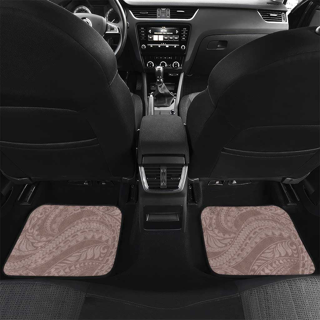 Polynesia Hammerhead Shark Tattoo With Plumeria Lei Car Mats