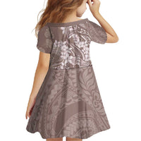 Polynesia Hammerhead Shark Tattoo With Plumeria Lei Family Matching Long Sleeve Bodycon Dress and Hawaiian Shirt LT14 - Polynesian Pride