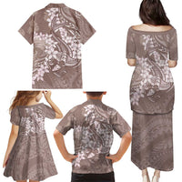 Polynesia Hammerhead Shark Tattoo With Plumeria Lei Family Matching Puletasi and Hawaiian Shirt LT14 - Polynesian Pride