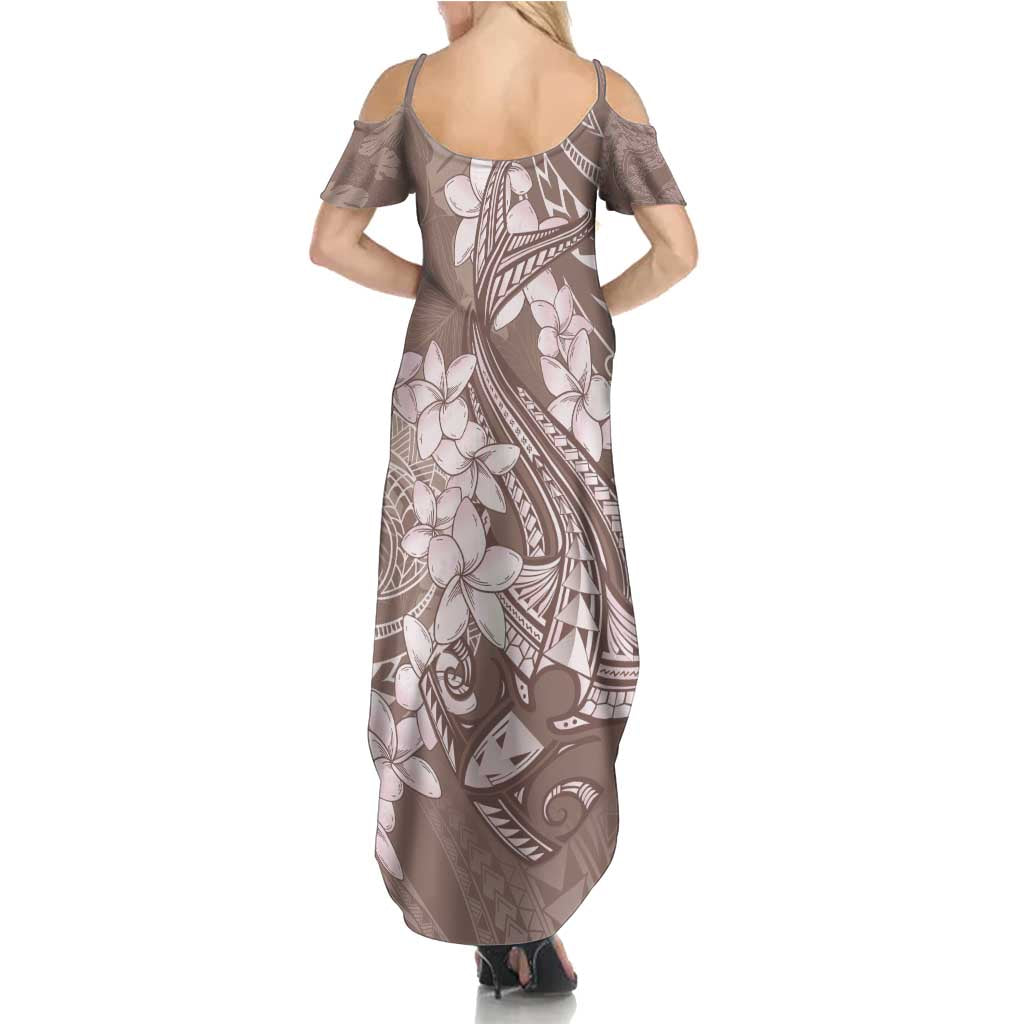 Polynesia Hammerhead Shark Tattoo With Plumeria Lei Family Matching Summer Maxi Dress and Hawaiian Shirt LT14 - Polynesian Pride