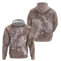 Polynesia Hammerhead Shark Tattoo With Plumeria Lei Hoodie LT14 - Polynesian Pride